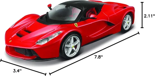 Vista 4 de Maisto Línea de montaje a escala 1:24 LaFerrari Kit de modelo de vehículo fundido a presión - Rojo