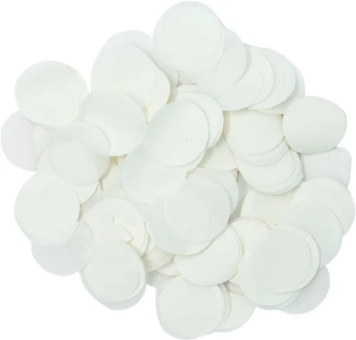 Vista 11 de Ultimate Confetti, Círculos de confeti biodegradables azul bebé, resistentes al fuego y caída lenta, confeti de papel de seda redondo para uso