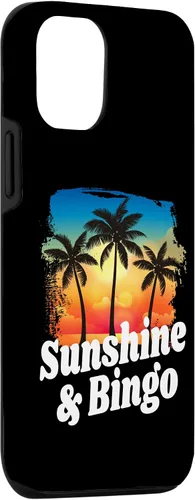 Vista 3 de Funda de playa para iPhone 15 Sunshine and Bingo con divertido jugador jugando ganador