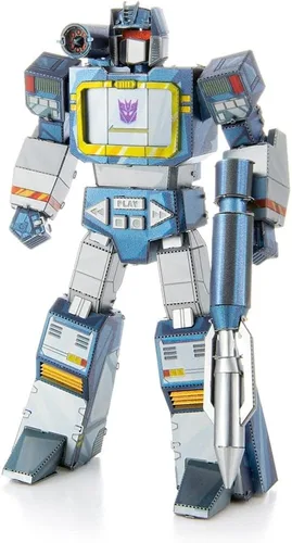 Vista 3 de Metal Earth Fascinations Transformers Soundwave Color 3D Kit de modelo de metal con pinzas