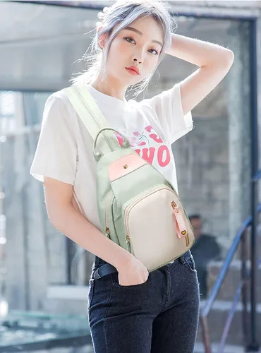 Vista 2 de zhongningyifeng Mochila pequeña para mujer, mini mochila de viaje de nailon, bolsa de hombro, bonita y ligera para mujer