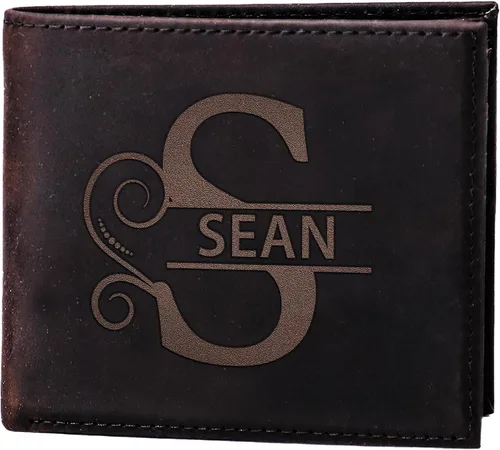 Vista 7 de Regalos personalizados para hombres, cartera personalizada para hombres, ideas de regalo para cumpleaños, aniversario, regalos personalizados
