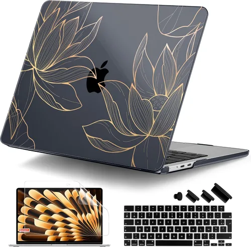 Vista 32 de [Usado] DONGKE Funda para MacBook Air M4 de 13.6 pulgadas 2025 2024 2023 2022 Modelo A3240 A3113 A2681 M3 M2 Chip, carcasa rígida de plástico
