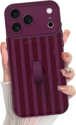 Vista 124 de KANGHAR Compatible con iPhone 17 Pro Case Spot Pattern - Negro Mancha rosada negra