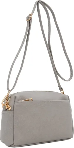 Vista 41 de FashionPuzzle Triple Zip Small Crossbody Bag