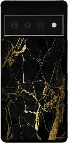 Vista 5 de Funda de goma negra de mármol negro y dorado compatible con Google Pixel 10, 10 Pro, 10 Pro XL, 9a, 9 Pro, Pixel 9, Pixel 9 Pro XL, 8a, 8 Pro, 8, 7