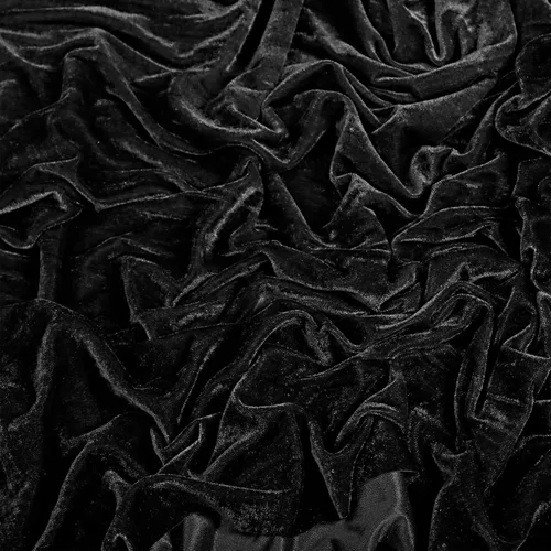 Vista 2 de MDS - Paquete de 5 yardas x 60 pulgadas de ancho, tela de terciopelo elástico por yarda para vestidos de boda, costura, tapicería, ropa, disfraces