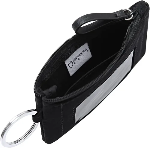 Vista 2 de DONGGANGAJI Funda de identificación con cremallera para mujer, de algodón, patrones coloridos, adecuada para mujer, cartera de mano, monedero