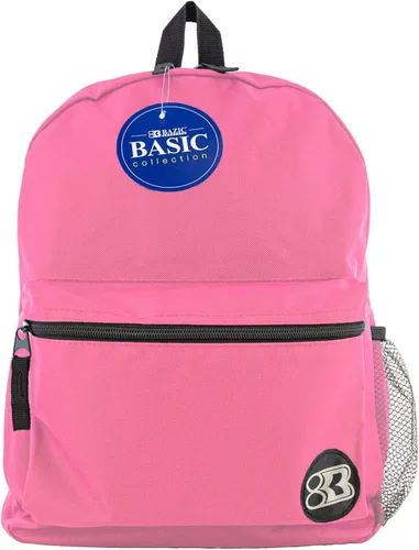 Vista 15 de BAZIC - Mochila escolar de 16 pulgadas, color negro, ligera, con parte