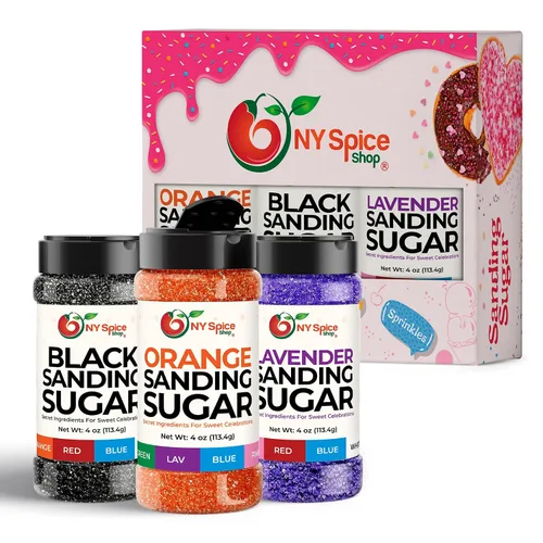 Vista 21 de NY SPICE SHOP Azúcar de lija – Azúcar negro con gas – Gránulos negros – Gránulos negros a granel – Gránulos negros comestibles – Azúcar de lija