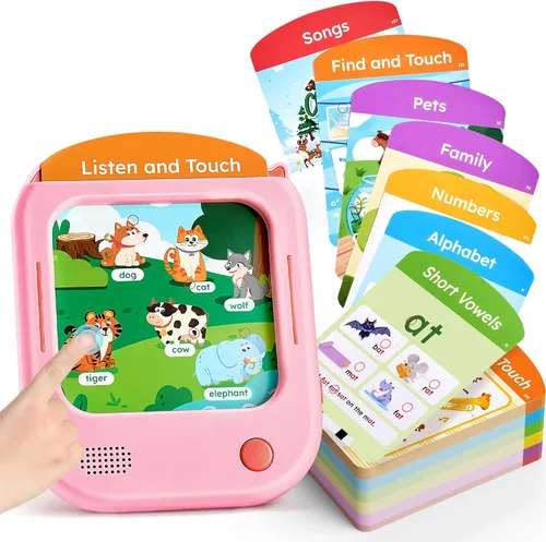 Vista 10 de JoyCat - Tableta de aprendizaje bilingüe para niños, 106 tarjetas parlantes español-inglés