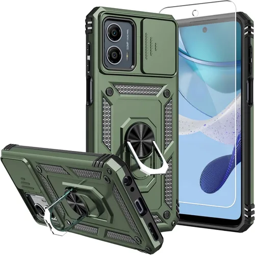 Vista 17 de Funda para Moto G 5G 2023, [No para la versión 2022] con protectores de pantalla y cubierta de cámara, [Grado militar] cubierta probada contra
