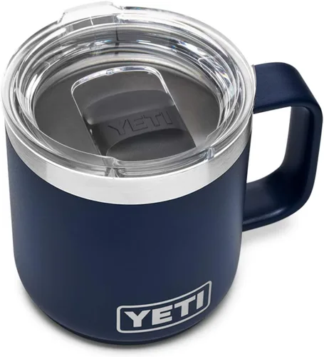 Vista 15 de YETI Rambler - Taza apilable de 10 onzas, aislada al vacío, acero inoxidable con tapa MagSlider, acero inoxidable