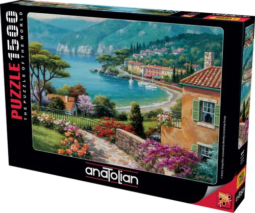Vista 2 de Anatolian Puzzle - Lakeside, Rompecabezas de 1500 piezas, #4547