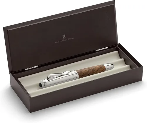 Vista 5 de Graf von Faber-Castell Pluma estilográfica Magnum Madera de nogal Pluma mediana
