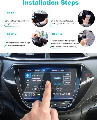Vista 3 de YEE PIN Protector de pantalla para Chevy Trailblazer RS 2022 Trailblazer LT Activ Chevy Trailblazer 2023, accesorios compatibles con Chevy