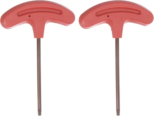 Vista 9 de HARFINGTON 2 unids Torx Destornillador T6 S2 Acero T Mango Estrella Llave Llave Llave para CNC Lather Tool Holder