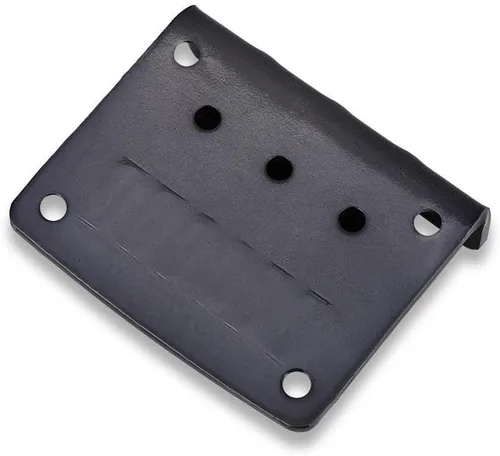 Vista 7 de Vbest life Puente de guitarra eléctrica, pieza de repuesto de puente de guitarra fija de 3 cuerdas con 4 tornillos para guitarra eléctrica