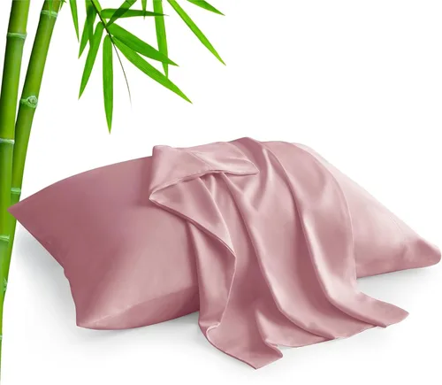 Vista 47 de BEDELITE - Juego de 2 fundas de almohada con solapa, tamaño estándar, rayón de bambú, frescas, suaves y transpirables, para personas calurosas