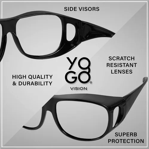 Vista 4 de Yogo Vision Fitover - Lentes de bloqueo de luz azul para computadora para hombres y mujeres