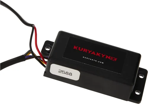 Vista 4 de Kuryakyn Componente de iluminación de motocicleta 2588: Módulo divisor de señal de giro LED trasero para 2015-2019 Indian Scout, 4 cables, negro