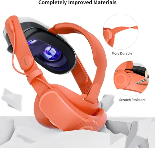 Vista 7 de ANNAPRO Battery Head Strap for OculusMeta Quest 3, Elite Strap with 6500mAh Battery for Quest 3 Accessories, Enhance Comfort and Extend Playtime