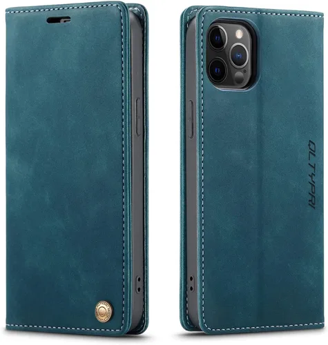 Vista 11 de QLTYPRI Para iPhone Air Case Wallet Con Tarjetero, Vintage PU Cuero Kickstand Cierre Magnético A Prueba De Golpes Folio Libro Funda Para IPhone 17
