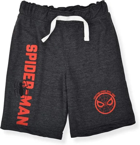 Vista 2 de Marvel Spider-Man - Conjunto de 2 pantalones cortos casuales para niño, azulgris