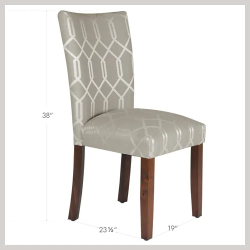 Vista 3 de [Usado] HomePop Parsons - Silla clásica tapizada para comedor