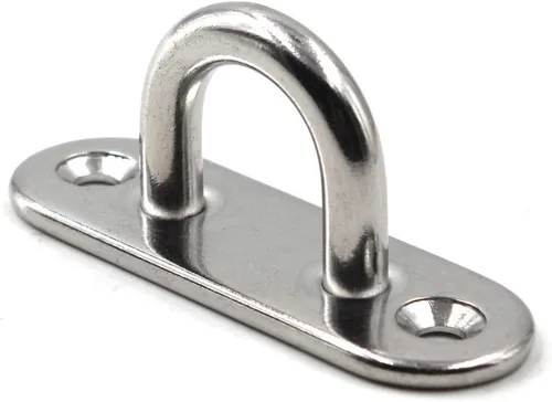 Vista 2 de M5 - Gancho de techo para placa de ojo de acero inoxidable 304, resistente para colgar (paquete de 6, tornillos incluidos)