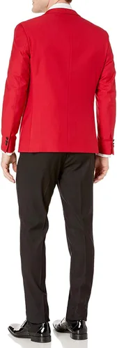Vista 3 de Juego de traje de traje de traje de traje de traje de esmoquin con 2 botones para hombre