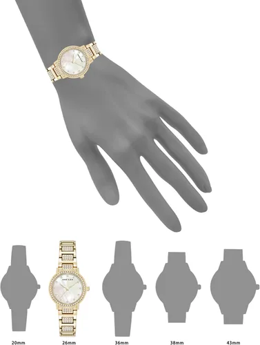 Vista 4 de Anne Klein Women's Premium Crystal Accented Bracelet Watch