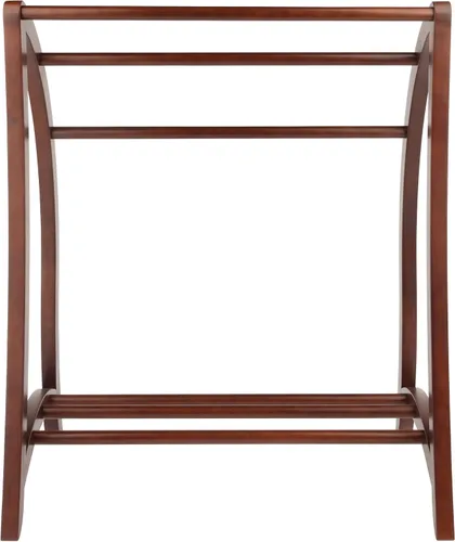 Vista 4 de Winsome Wood – Estantería para colchas con 3 estantes, nogal antiguo (94036)