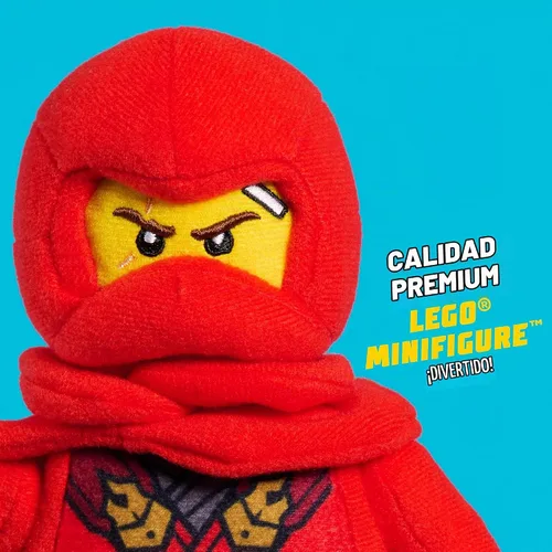 Vista 3 de LEGO NINJAGO - Minifigura de peluche pequeño Kai en peluche ninja rojo