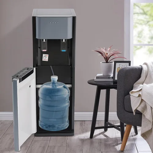 Vista 3 de Dispensador de agua de carga inferior, enfriador de agua de 5 galones con 3 ajustes de temperatura, dispensador de agua con funciones de calefacción