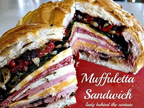 Vista 3 de Solestado Muffuletta (paquete de 2) Ensalada de aceitunas 33.9oz cada una