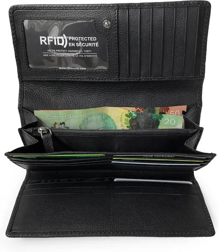 Vista 6 de Club Rochelier FULL LEATHER LADIES CLUTCH WALLET WITH GUSSET