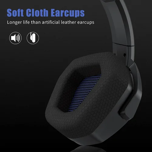 Vista 7 de NUBWO G06 Auriculares inalámbricos duales para juegos con micrófono para PS5, PS4, PC, móvil, interruptor inalámbrico de 2.4 GHz + Bluetooth