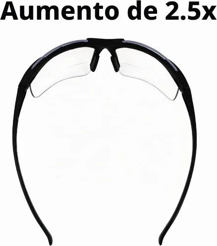 Vista 3 de Global Vision Apex 2.5 - Gafas de seguridad bifocales, 2 pares de lentes transparentes y ahumadas