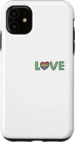 Vista 5 de Funda para iPhone 13 Pro LGBTQ Community Lesbiana Gay Bi Trans Love Rainbow Heart Cult
