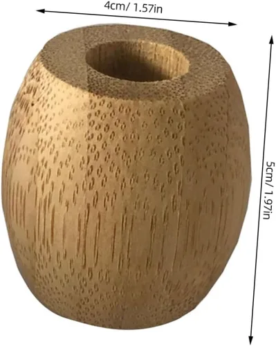 Vista 2 de Exceart - Soporte de bambú para cepillo de dientes, 4