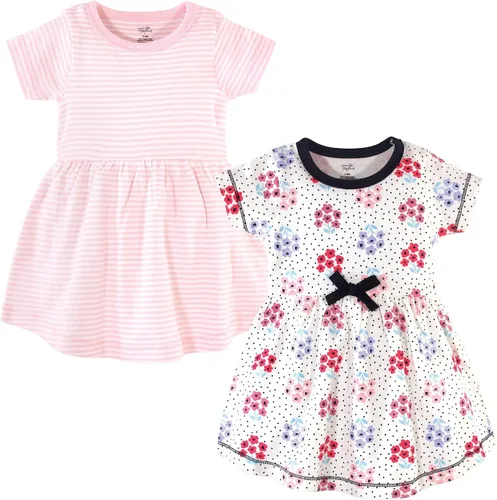 Vista 61 de Touched by Nature - Vestidos de manga corta y manga larga de algodón orgánico para niñas pequeñas, bebés y mujeres Manga larga con flores abstractas