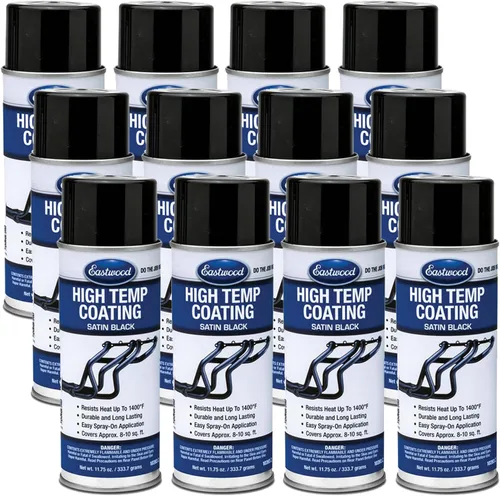 Vista 2 de Eastwood Aerosol de recubrimiento negro satinado resistente a altas temperaturas 11.75 oz