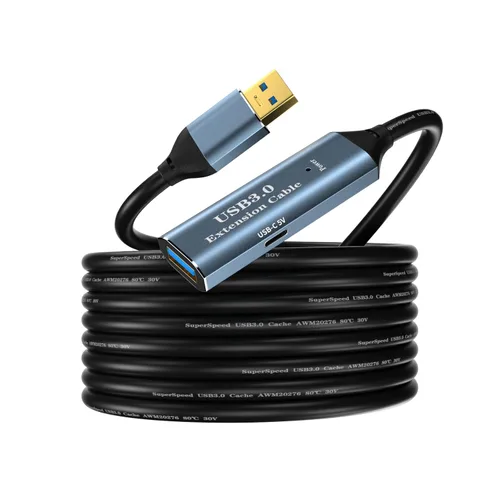 Vista 9 de SSSGRGB - Cable de extensión USB 3.0 de 5 pies, cable de extensión USB macho a hembra, transferencia de datos de 5 Gbps y carga para teclado, mouse