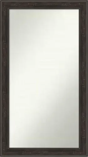 Vista 36 de Amanti Art Espejo de baño marrón para sobre el fregadero, 24 x 24 pulgadas, espejo de tocador cuadrado marrón Caleb, marco de madera rústica