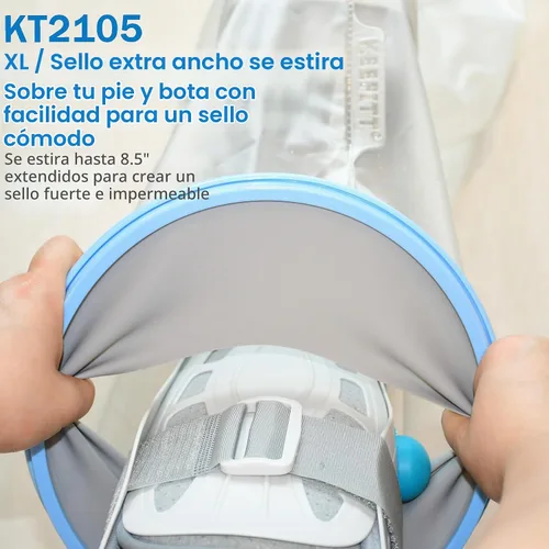 Vista 3 de Protector de pierna para adultos para ducha, vendaje de ducha impermeable y cubierta fundida, protección completa de pierna hermética para piernas