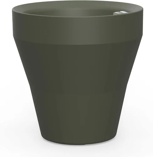 Vista 8 de Crescent Garden Rim TruDrop - Maceta de riego automático, 18 pulgadas (blanco alpino)