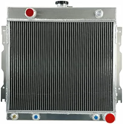 Vista 2 de Radiador de aluminio de 3 filas para 73-79 Dodge D/W/B 100 150 200 series y 74-79 Plymouth PB 100/200/300 series 3 radiador de filas