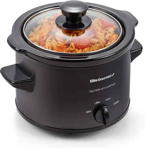 Vista 12 de MaxiMatic Elite Gourmet olla de cocción lenta de 1.5 qt, Plateado Tapa de cristal ajustable apta para lavavajillas, ideal para entradas, salsas