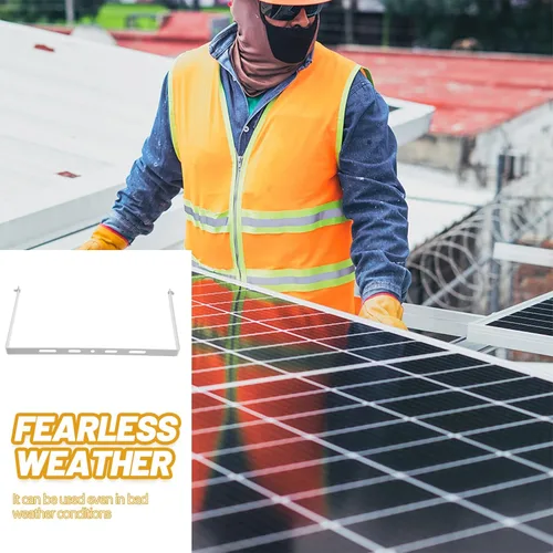 Vista 9 de Yardwe Soporte de panel solar Fijación Montaje en panel solar Soporte de paneles solares Soporte de panel solar Soporte de soporte de panel solar